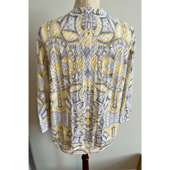 Alfred Dunner Open Front Cardigan Cotton Blend Medium - Picture 5 of 8